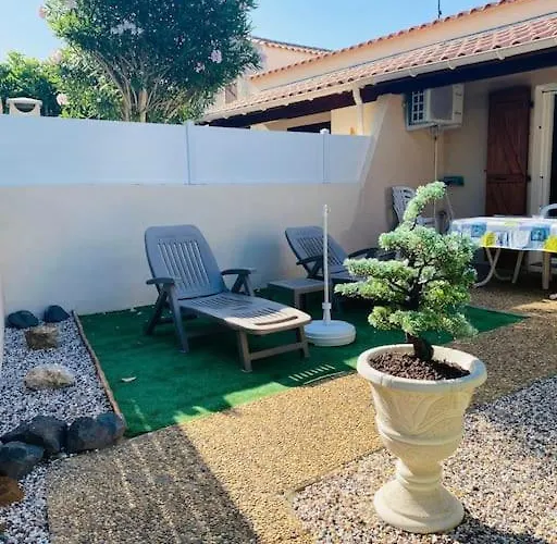 Agence Jf Immo - Climatisee 5 Pers Proche Avec Terrasse Et Parking V0387 Дом отдыха *
